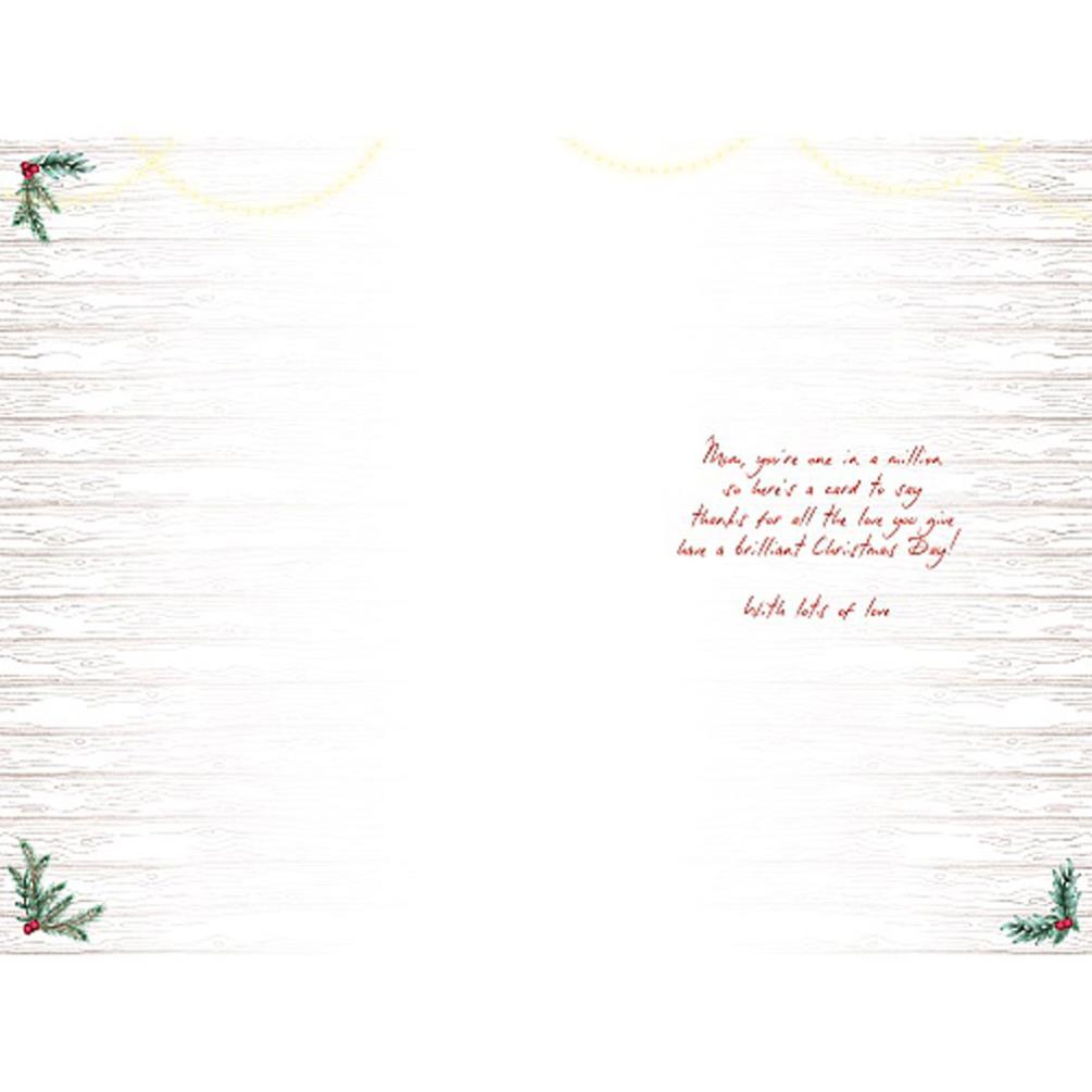 Mum Holding Cupcake Softly Drawn Me to You Bear Christmas Card Extra Image 1